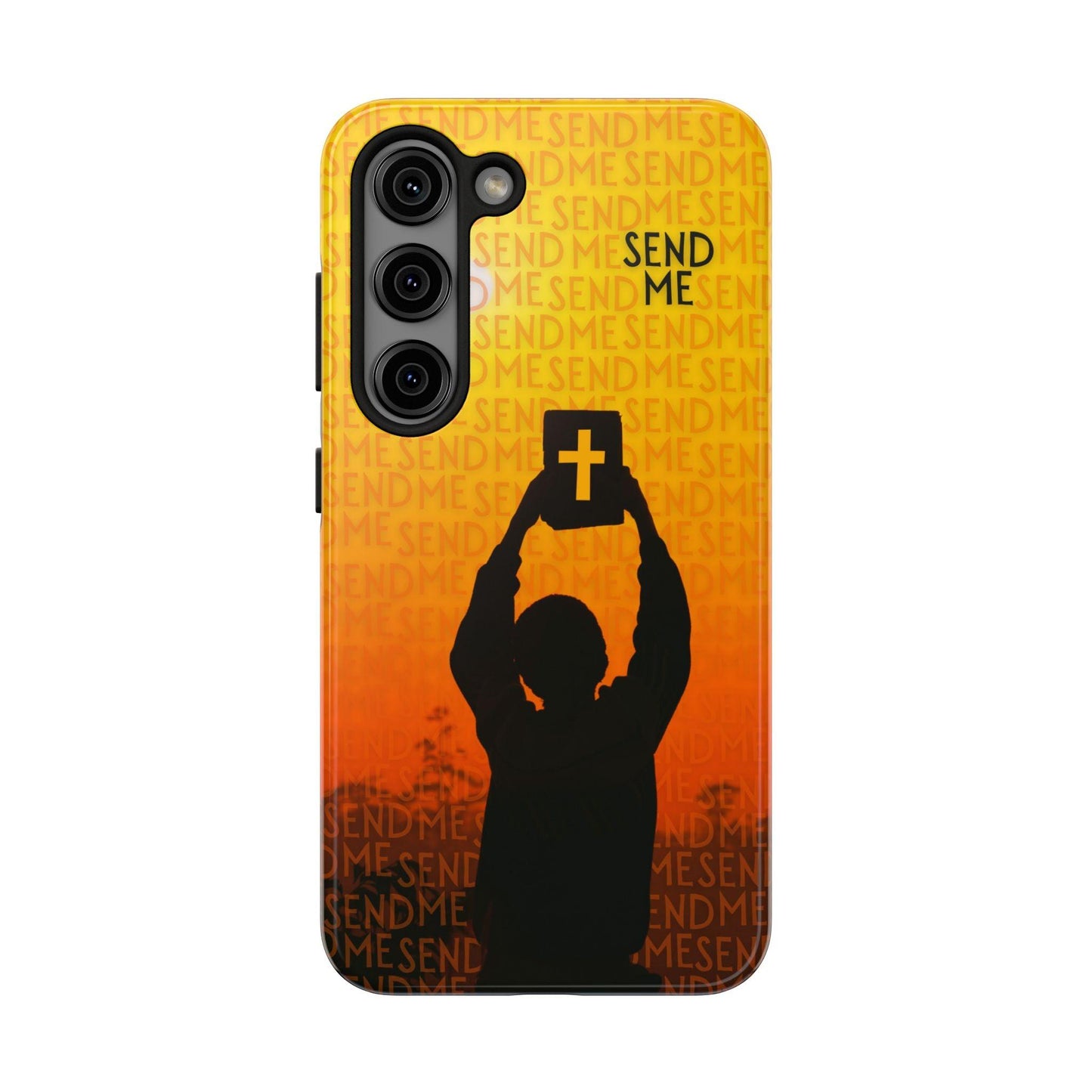 Send Me - Missionary Theme Phone Case with Sunset Gradient Background - Joyful Moments Market