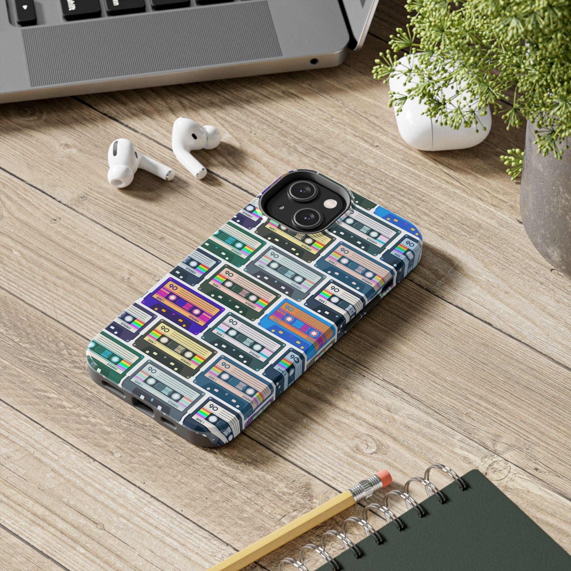 Cassette Tape Phone Case | Retro 80s & 90s Design for iPhone & Samsung - Joyful Moments Market