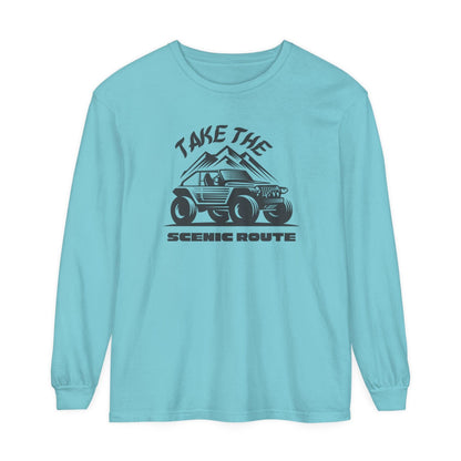 Comfort Colors Long Sleeve T-Shirt | Garment-Dyed Cotton for Off-Road and Adventure Lovers - Joyful Moments Market