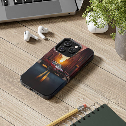 Cherry Red Muscle Car Phone Case | Drag Race Vibes for iPhone & Samsung - Joyful Moments Market