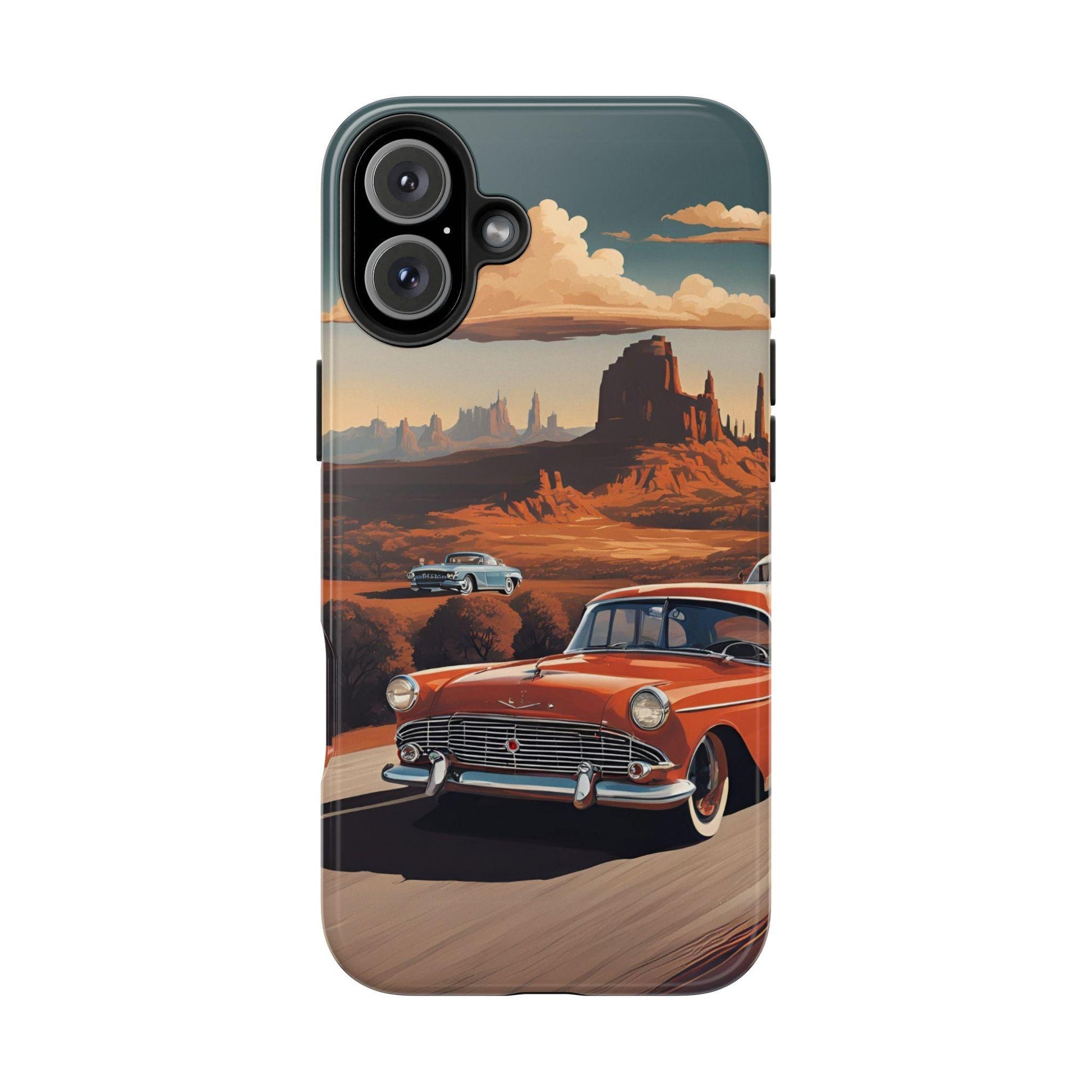 Retro Desert Car Phone Case | Route 66 Vibes for iPhone & Samsung - Joyful Moments Market