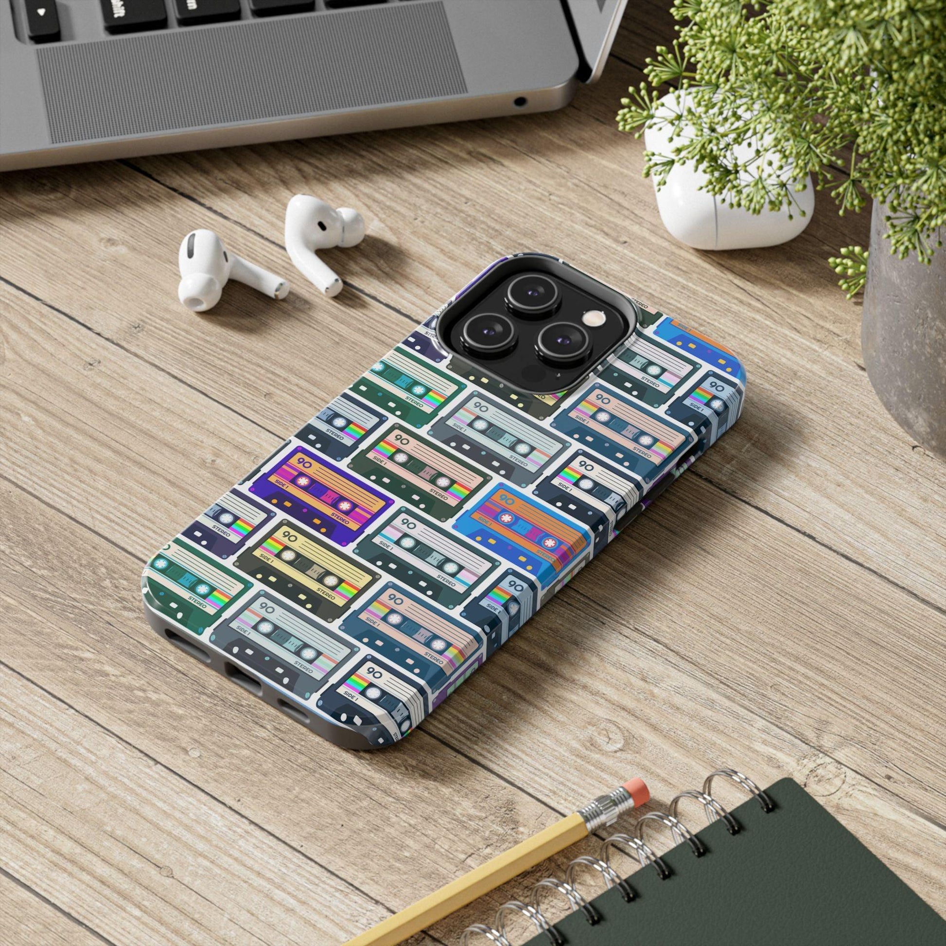 Cassette Tape Phone Case | Retro 80s & 90s Design for iPhone & Samsung - Joyful Moments Market