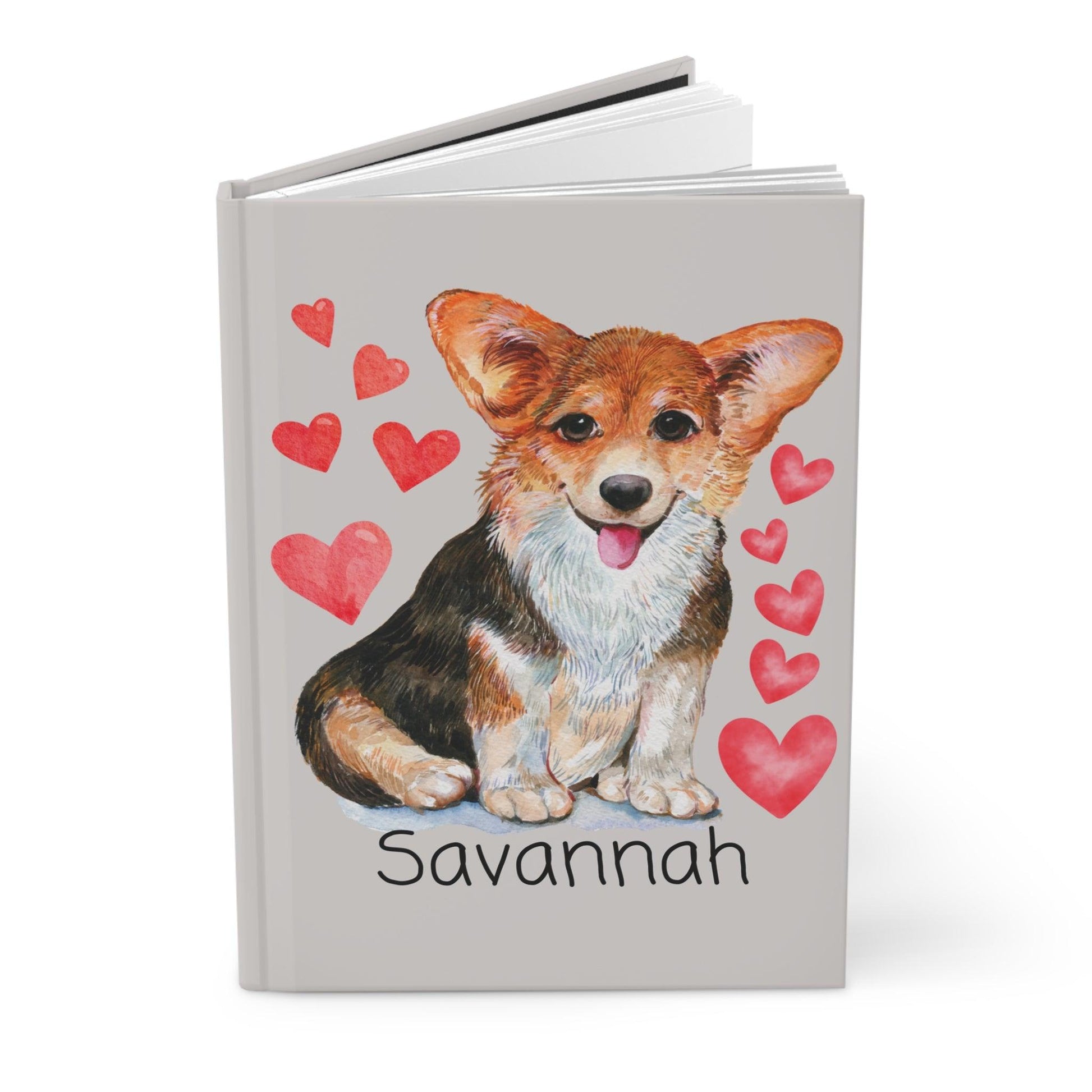 Personalized Corgi Journal | Adorable Dog Lover’s Notebook with Custom Name - Joyful Moments Market