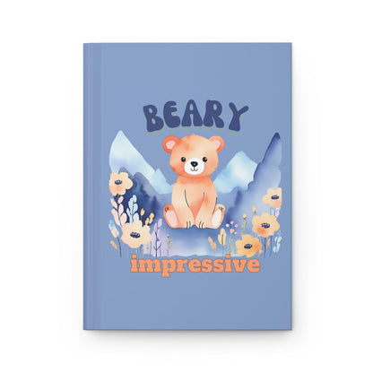 Watercolor Teddy Bear Journal | Dusty Blue Hardcover for Writing and Creativity - Joyful Moments Market