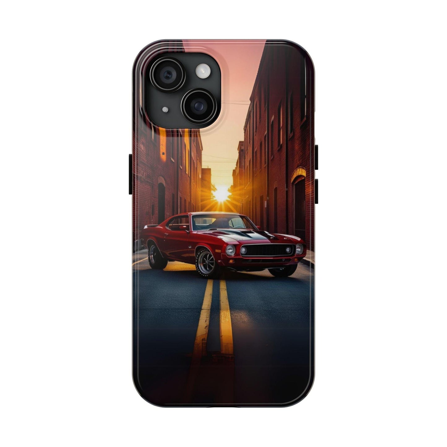 Cherry Red Muscle Car Phone Case | Drag Race Vibes for iPhone & Samsung - Joyful Moments Market