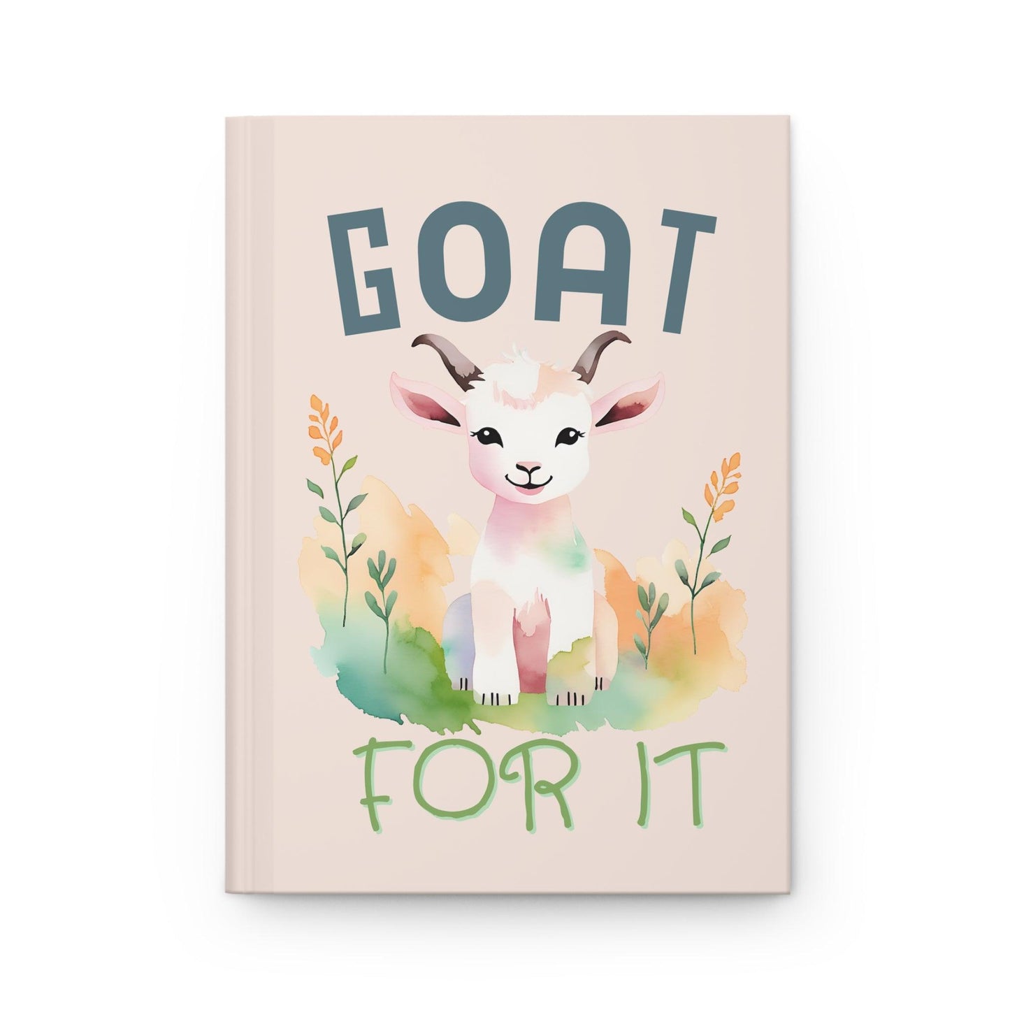 Watercolor Goat Journal | Hardcover Notebook for Writing, Goals, and Creativity - Joyful Moments Market