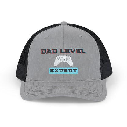 Dad Level: Expert Hat | Embroidered Xbox-Inspired Trucker Cap for Gamer Dads - Joyful Moments Market