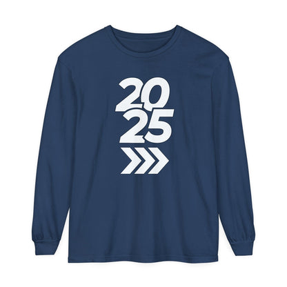 Comfort Colors Long Sleeve T-Shirt | Soft Garment-Dyed Cotton | Embrace Bold Style and Celebrate 2025 in Comfort with Durable Everyday Wear - Joyful Moments Market