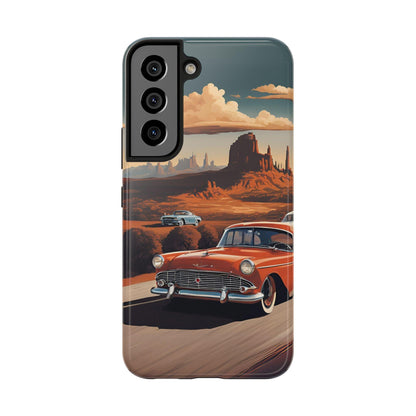 Retro Desert Car Phone Case | Route 66 Vibes for iPhone & Samsung - Joyful Moments Market