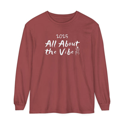 Comfort Colors Long Sleeve T-Shirt | Soft Garment-Dyed Cotton | Spread Peace, Love, and Good Vibes in Style for 2025 - Joyful Moments Market