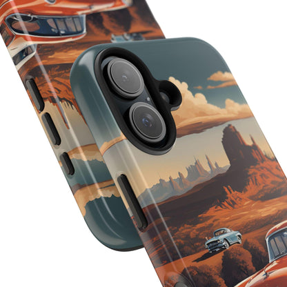 Retro Desert Car Phone Case | Route 66 Vibes for iPhone & Samsung - Joyful Moments Market