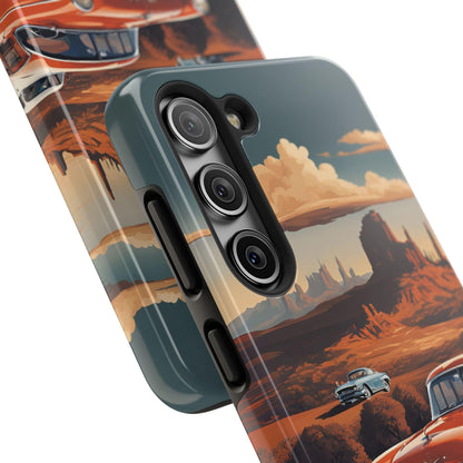 Retro Desert Car Phone Case | Route 66 Vibes for iPhone & Samsung - Joyful Moments Market