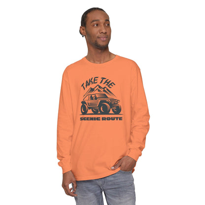 Comfort Colors Long Sleeve T-Shirt | Garment-Dyed Cotton for Off-Road and Adventure Lovers - Joyful Moments Market