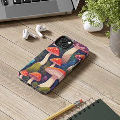 Funky Mushroom Phone Case | Retro Bold Design for iPhone & Samsung - Joyful Moments Market