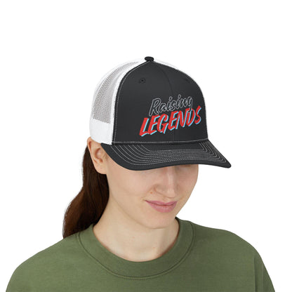 Raising Legends Hat | Embroidered Trucker Cap for Proud Parents and Everyday Heroes - Joyful Moments Market