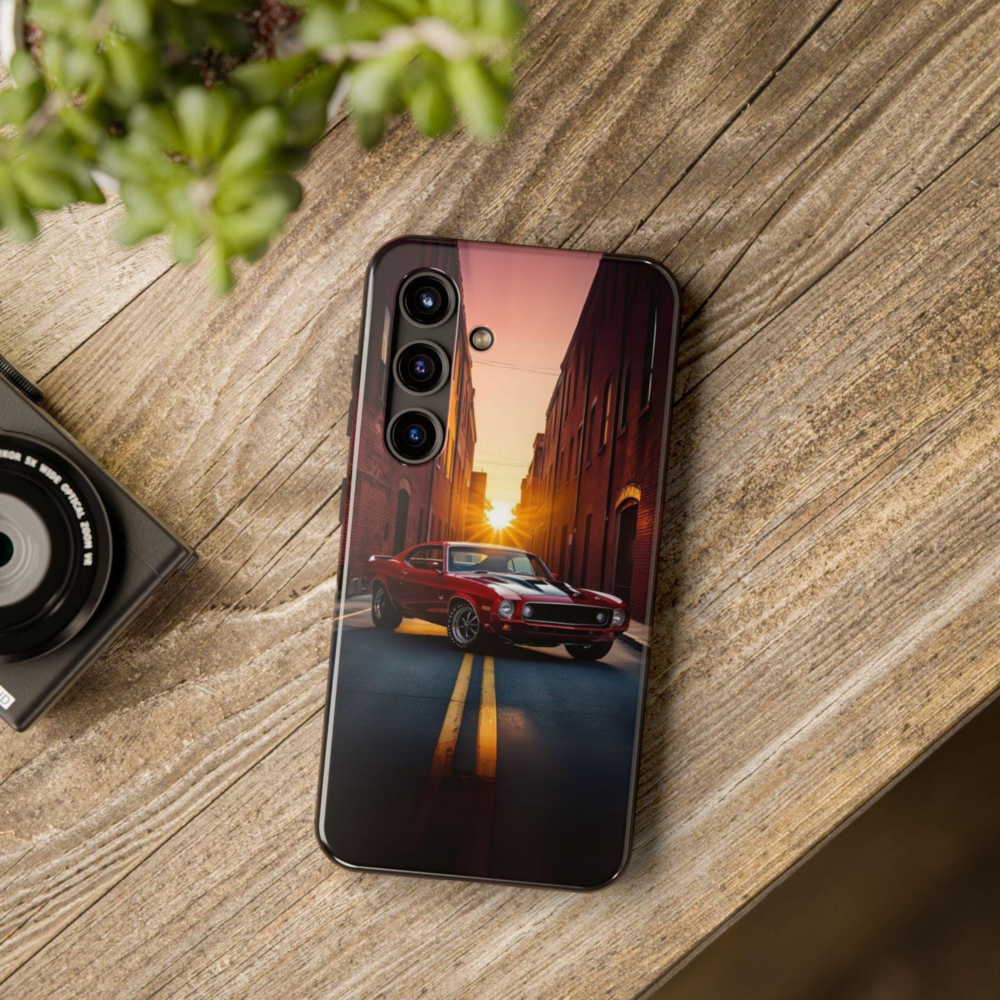 Cherry Red Muscle Car Phone Case | Drag Race Vibes for iPhone & Samsung - Joyful Moments Market