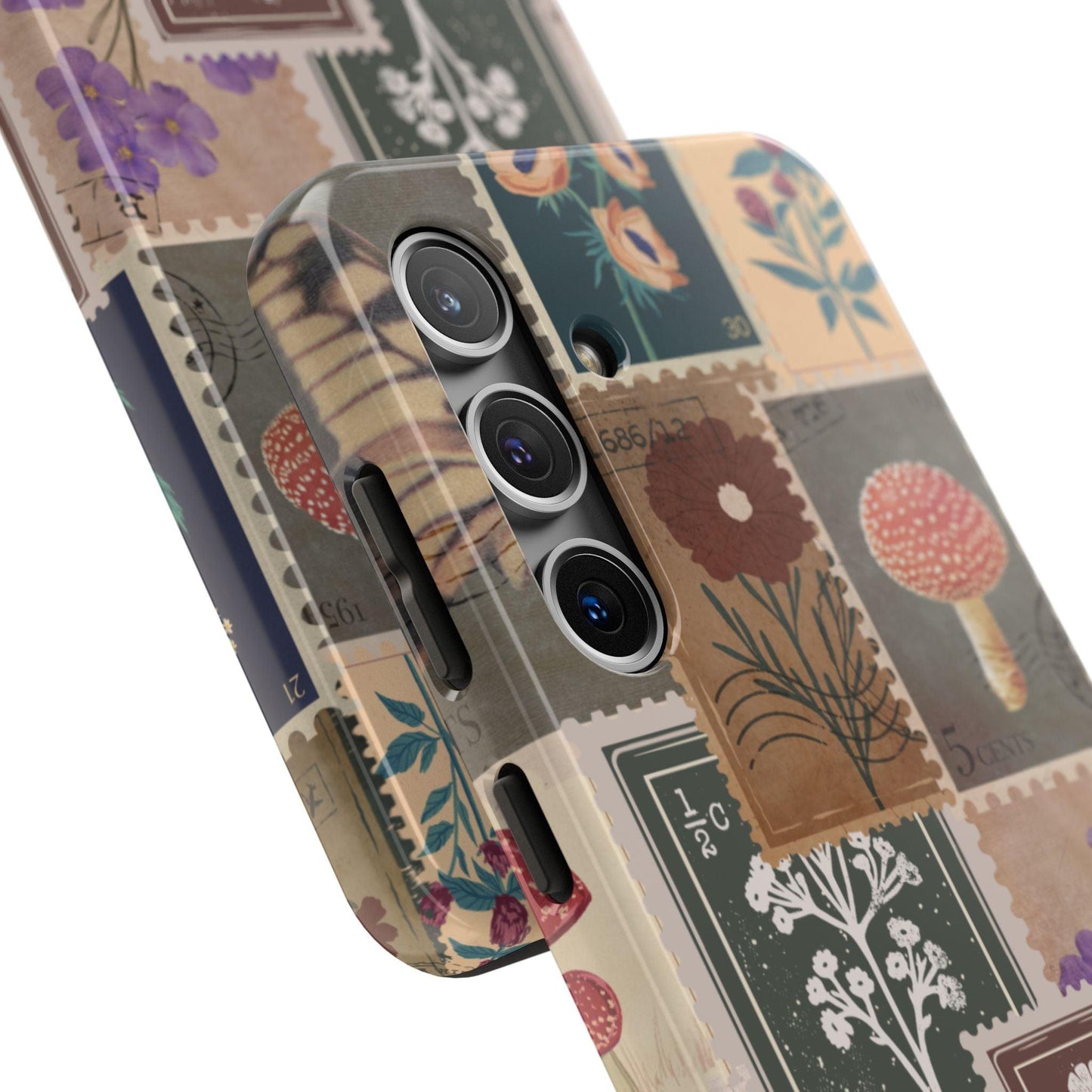 Antique Stamp Collage Phone Case | Vintage Travel Design for iPhone & Samsung - Joyful Moments Market