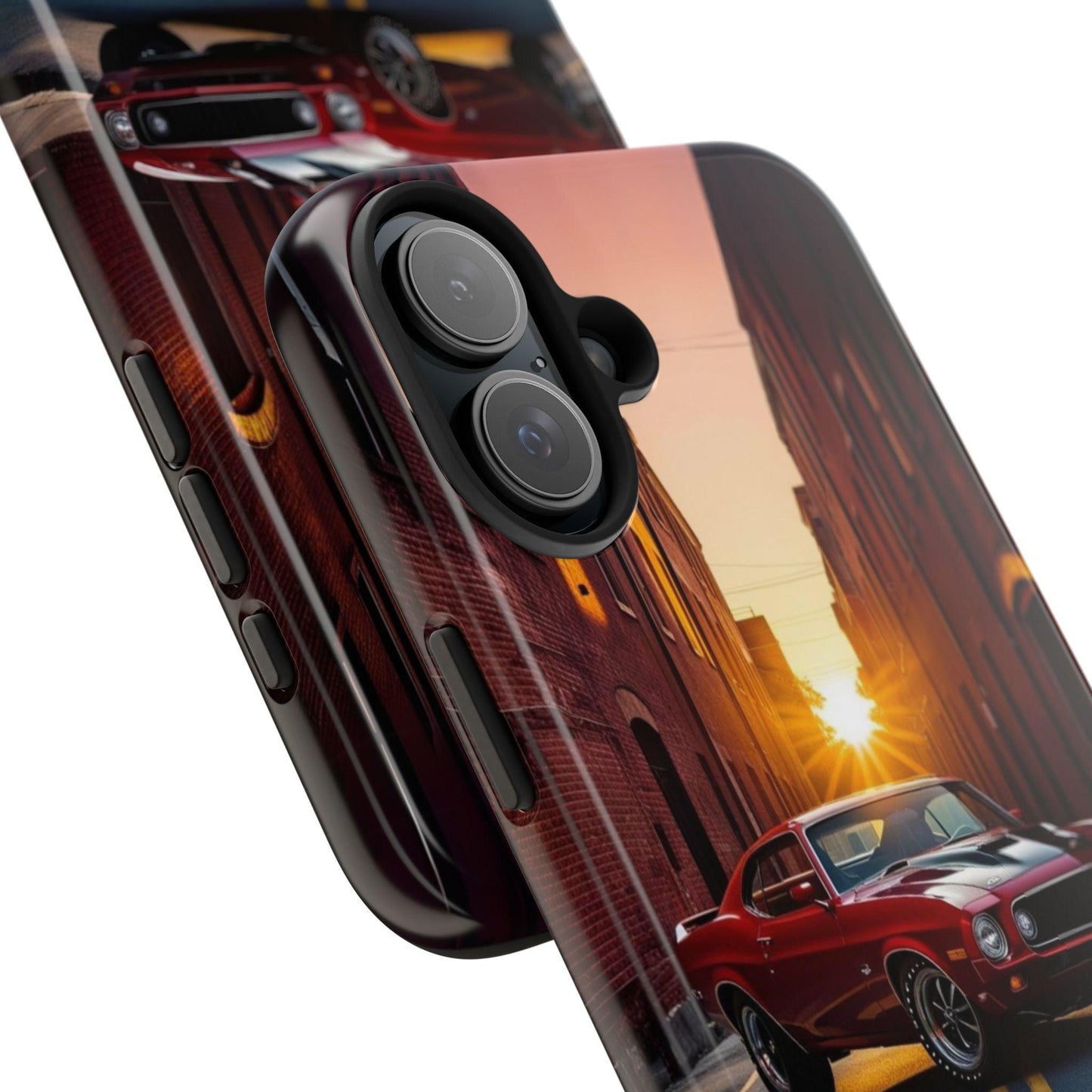 Cherry Red Muscle Car Phone Case | Drag Race Vibes for iPhone & Samsung - Joyful Moments Market