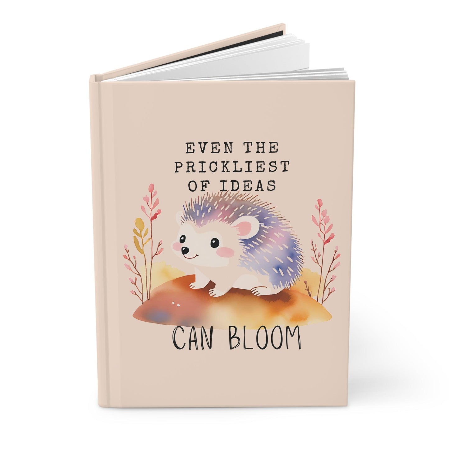 Hedgehog Journal | Cute Watercolor Hardcover Notebook for Writers and Creatives - Joyful Moments Market