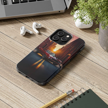 Cherry Red Muscle Car Phone Case | Drag Race Vibes for iPhone & Samsung - Joyful Moments Market