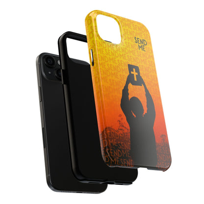 Send Me - Missionary Theme Phone Case with Sunset Gradient Background - Joyful Moments Market