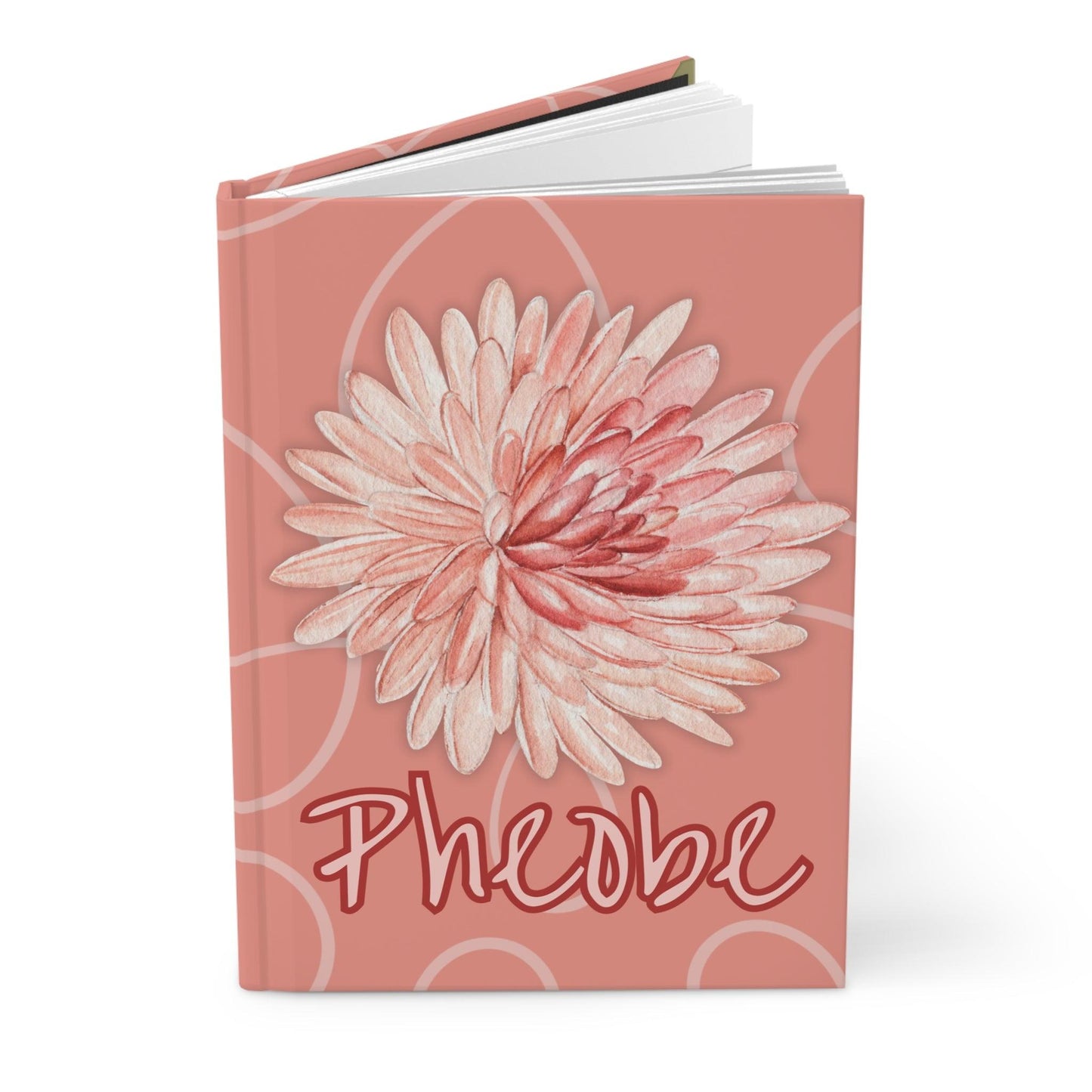 Personalized Dahlia Journal | Elegant Floral Hardcover Notebook - Joyful Moments Market