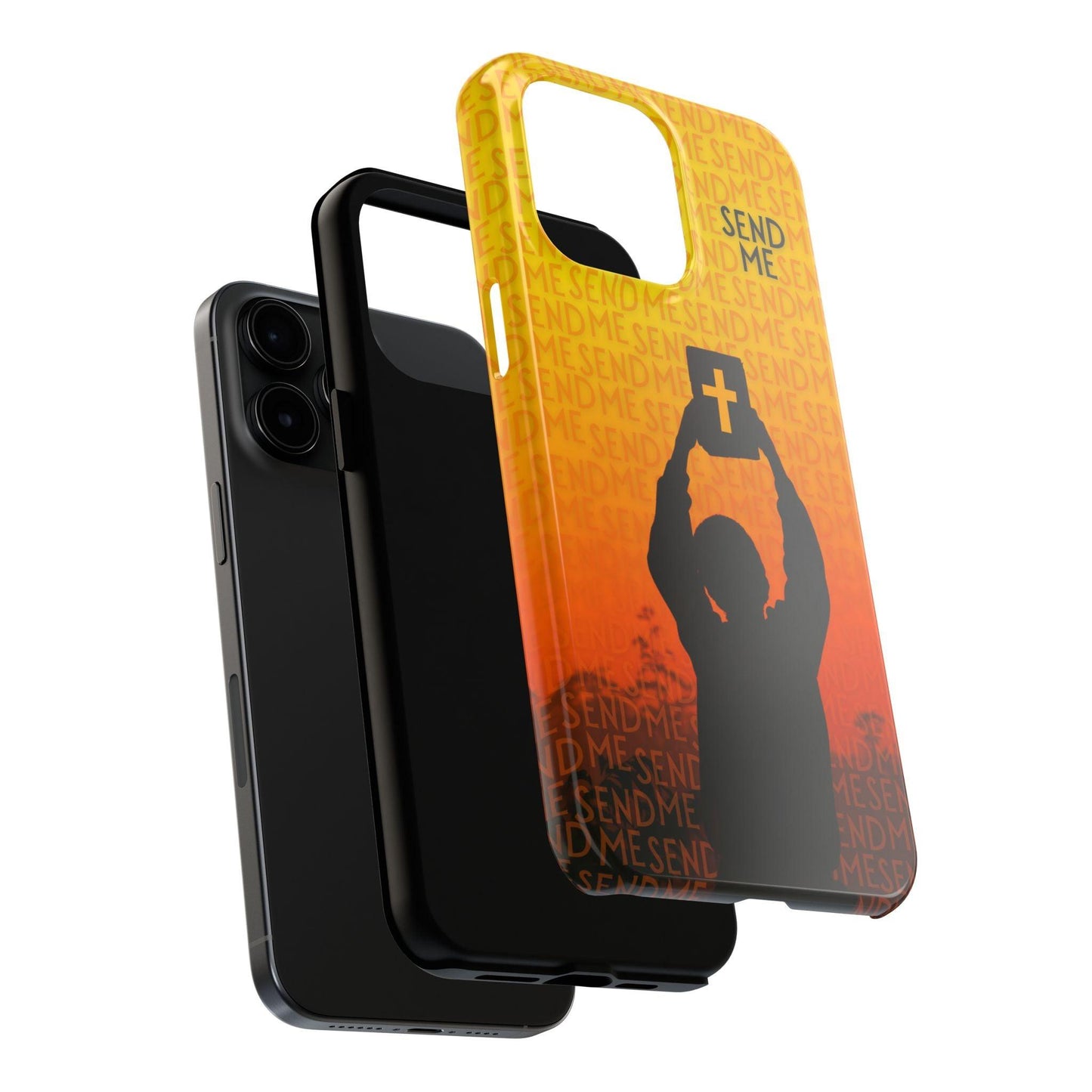 Send Me - Missionary Theme Phone Case with Sunset Gradient Background - Joyful Moments Market