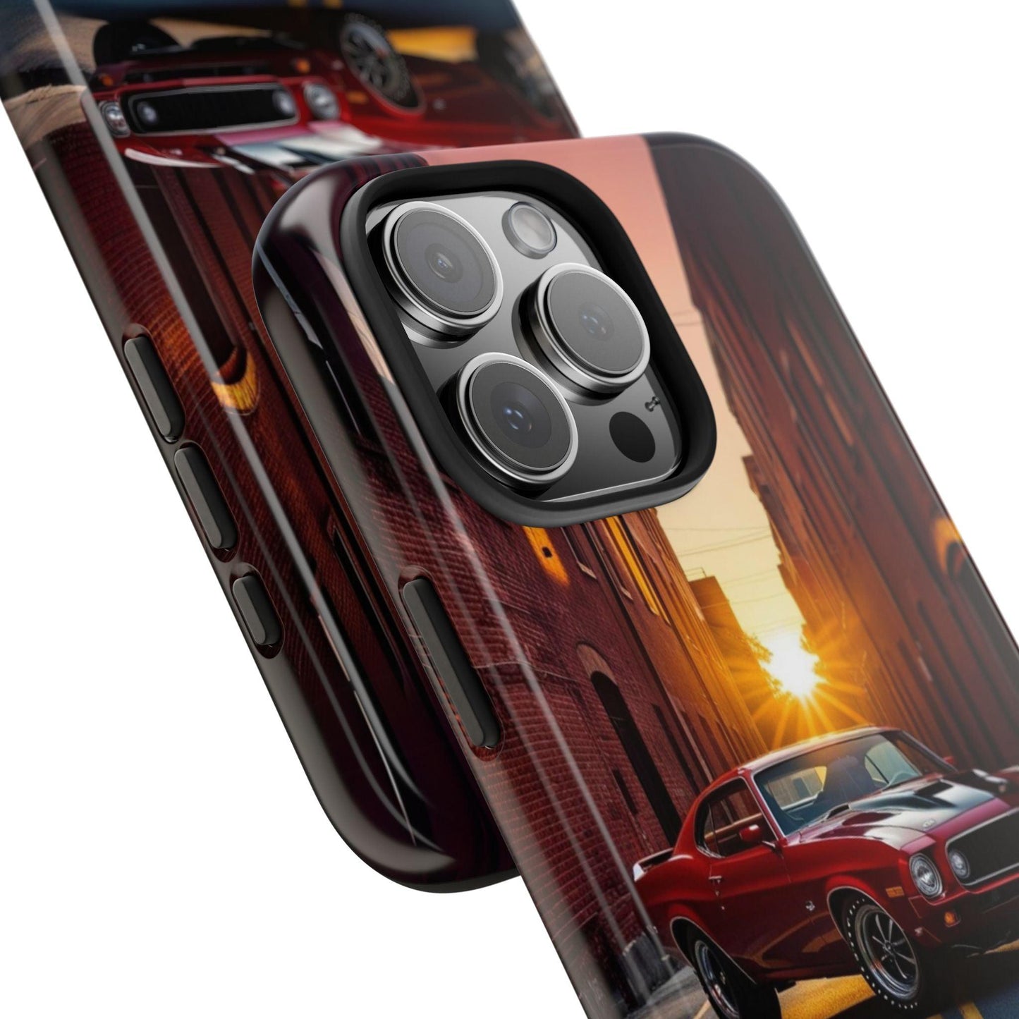 Cherry Red Muscle Car Phone Case | Drag Race Vibes for iPhone & Samsung - Joyful Moments Market