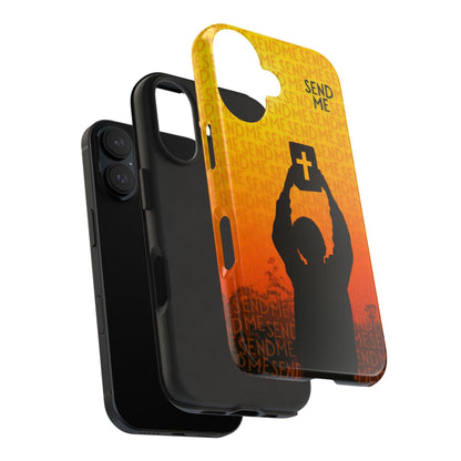 Send Me - Missionary Theme Phone Case with Sunset Gradient Background - Joyful Moments Market