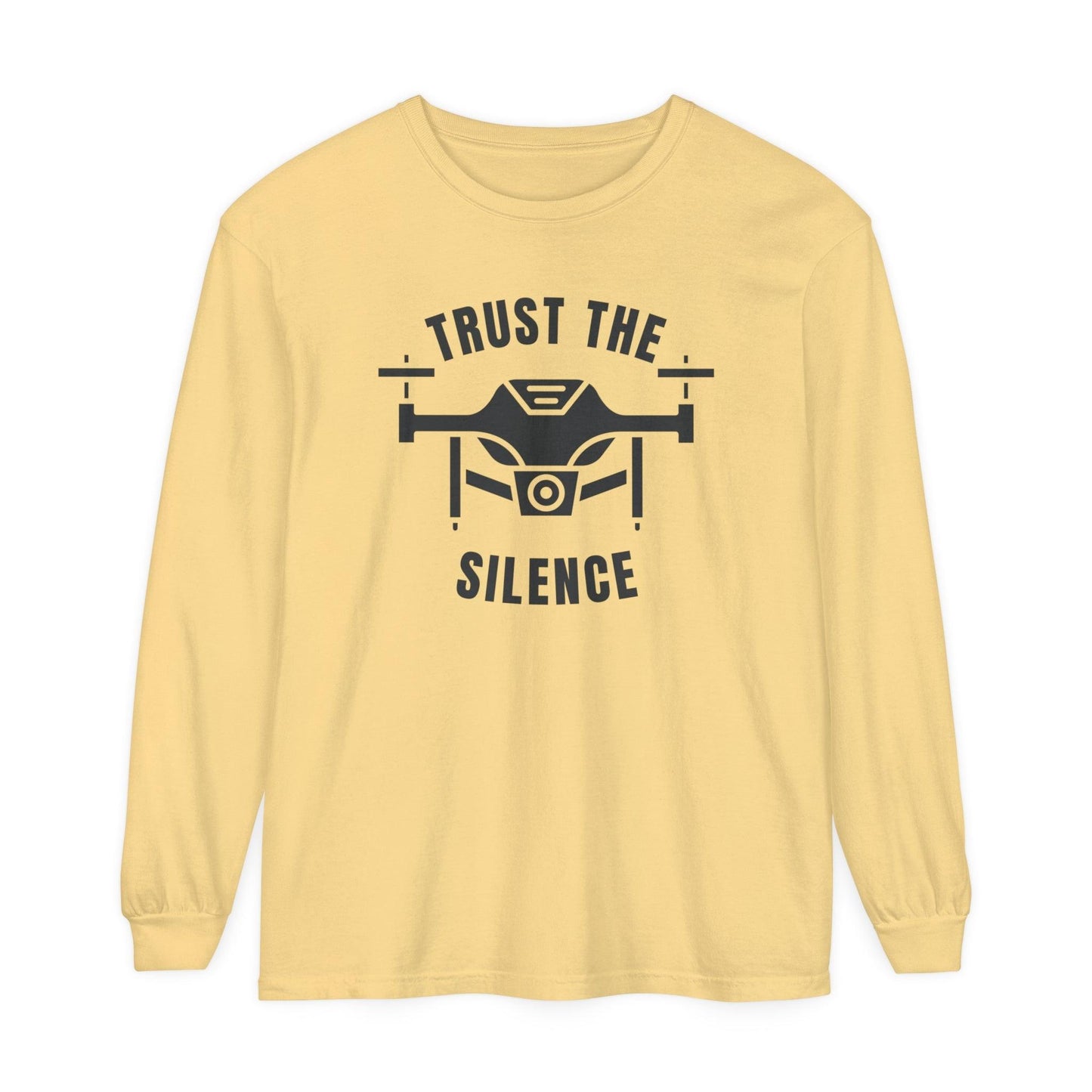 Comfort Colors Long Sleeve T-Shirt | Garment-Dyed Cotton & Witty Drone Design - Joyful Moments Market