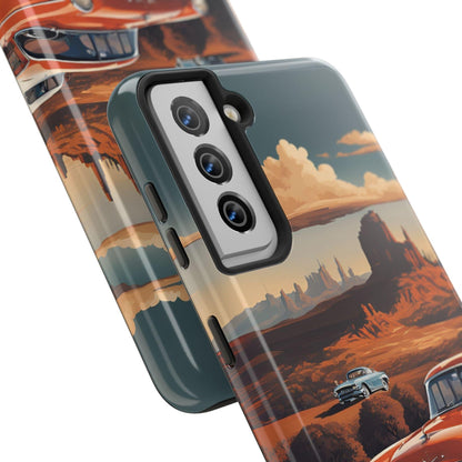 Retro Desert Car Phone Case | Route 66 Vibes for iPhone & Samsung - Joyful Moments Market