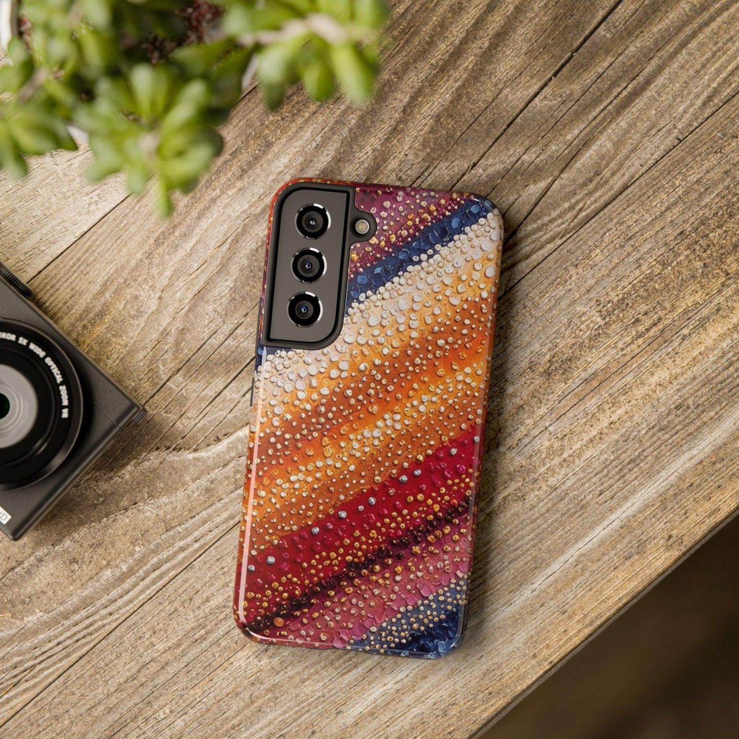 Western Blanket Phone Case | Bold Striped Design for iPhone & Samsung - Joyful Moments Market