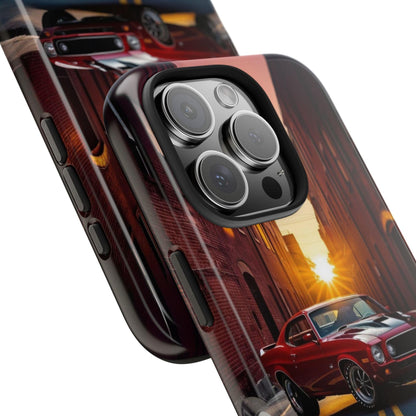 Cherry Red Muscle Car Phone Case | Drag Race Vibes for iPhone & Samsung - Joyful Moments Market