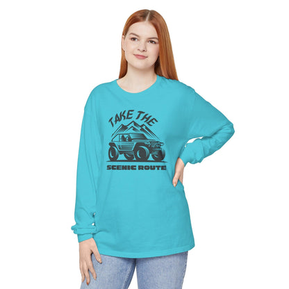 Comfort Colors Long Sleeve T-Shirt | Garment-Dyed Cotton for Off-Road and Adventure Lovers - Joyful Moments Market