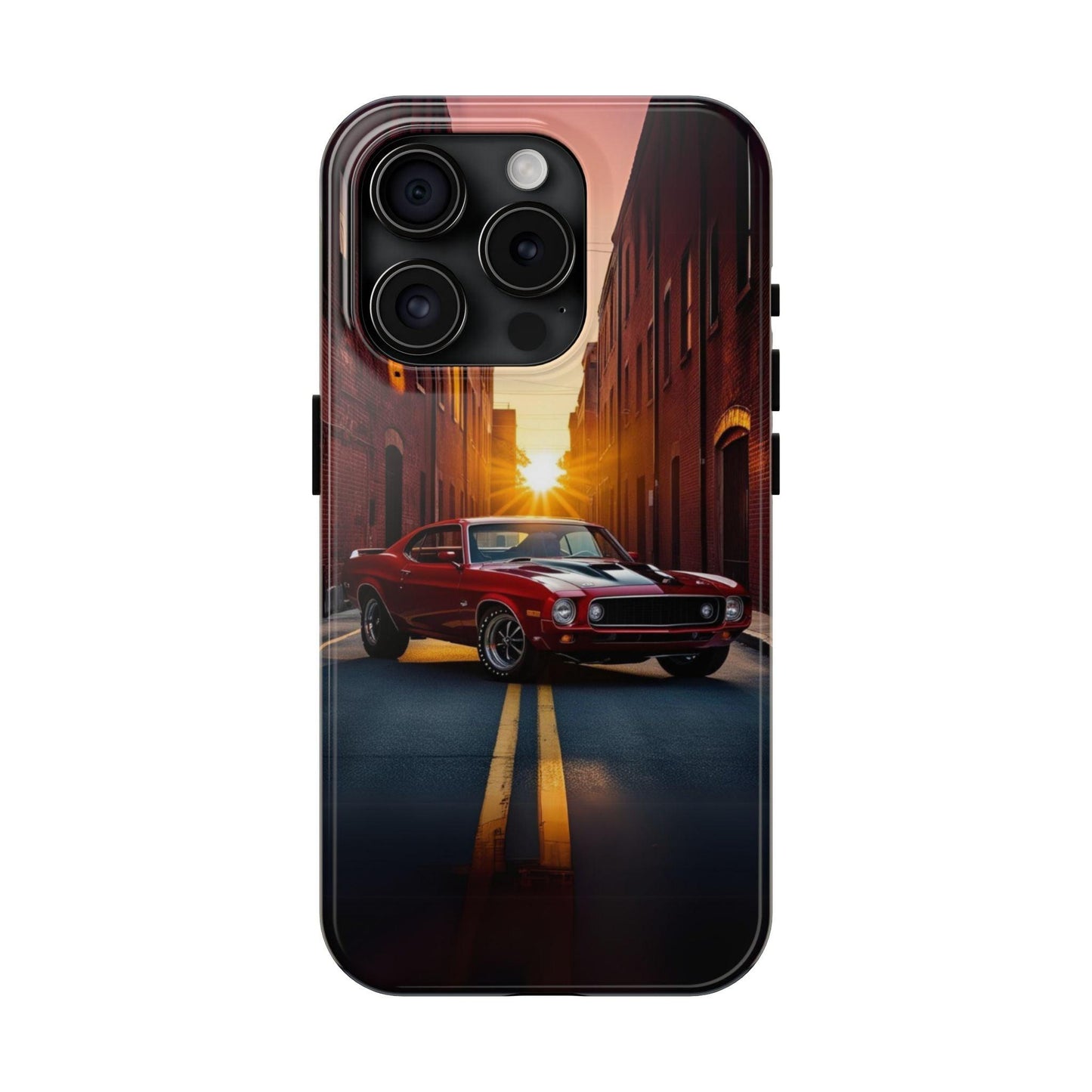 Cherry Red Muscle Car Phone Case | Drag Race Vibes for iPhone & Samsung - Joyful Moments Market