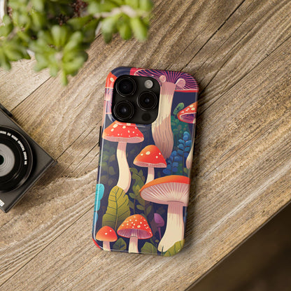 Funky Mushroom Phone Case | Retro Bold Design for iPhone & Samsung - Joyful Moments Market