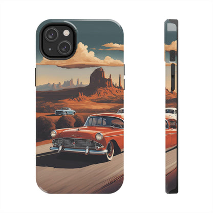 Retro Desert Car Phone Case | Route 66 Vibes for iPhone & Samsung - Joyful Moments Market