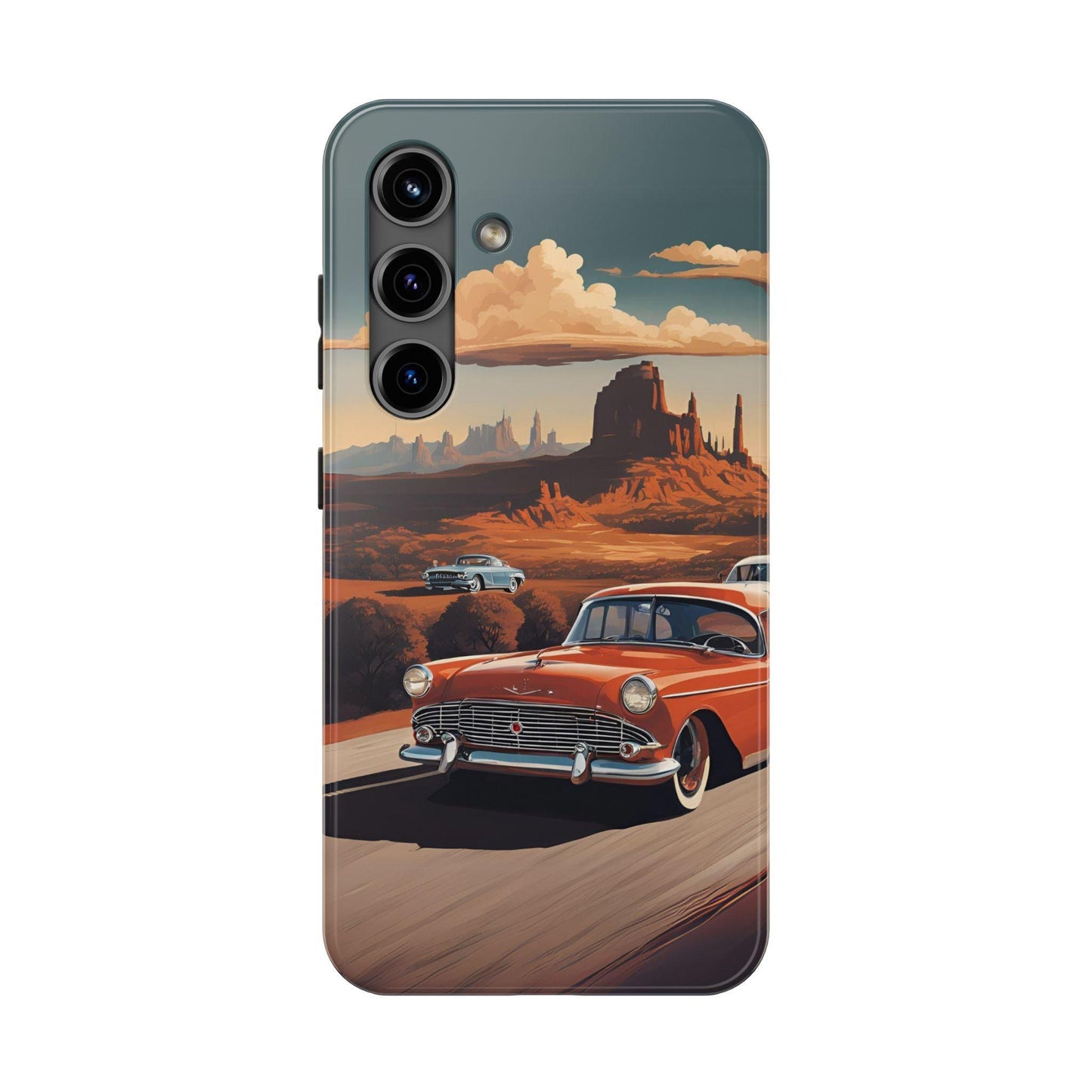 Retro Desert Car Phone Case | Route 66 Vibes for iPhone & Samsung - Joyful Moments Market