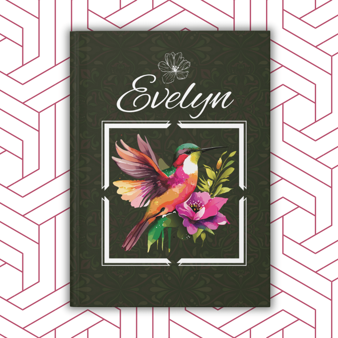 Personalized Hummingbird Journal | Colorful Nature-Inspired Hardcover Notebook - Joyful Moments Market