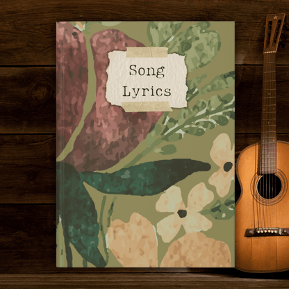 Song Lyrics Journal | Elegant Hardcover for Songwriters and Musicians - Joyful Moments Market