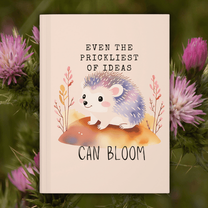 Hedgehog Journal | Cute Watercolor Hardcover Notebook for Writers and Creatives - Joyful Moments Market