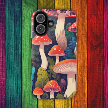 Funky Mushroom Phone Case | Retro Bold Design for iPhone & Samsung - Joyful Moments Market