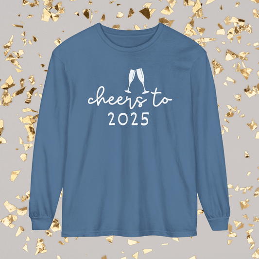 Comfort Colors Long Sleeve T-Shirt | Soft Garment-Dyed Cotton | Celebrate the New Year in Style with Cozy, Durable, Everyday Comfort - Joyful Moments Market