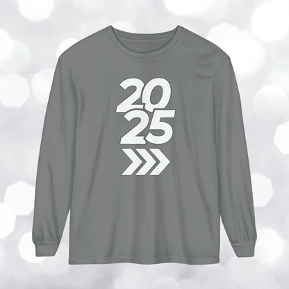 Comfort Colors Long Sleeve T-Shirt | Soft Garment-Dyed Cotton | Embrace Bold Style and Celebrate 2025 in Comfort with Durable Everyday Wear - Joyful Moments Market