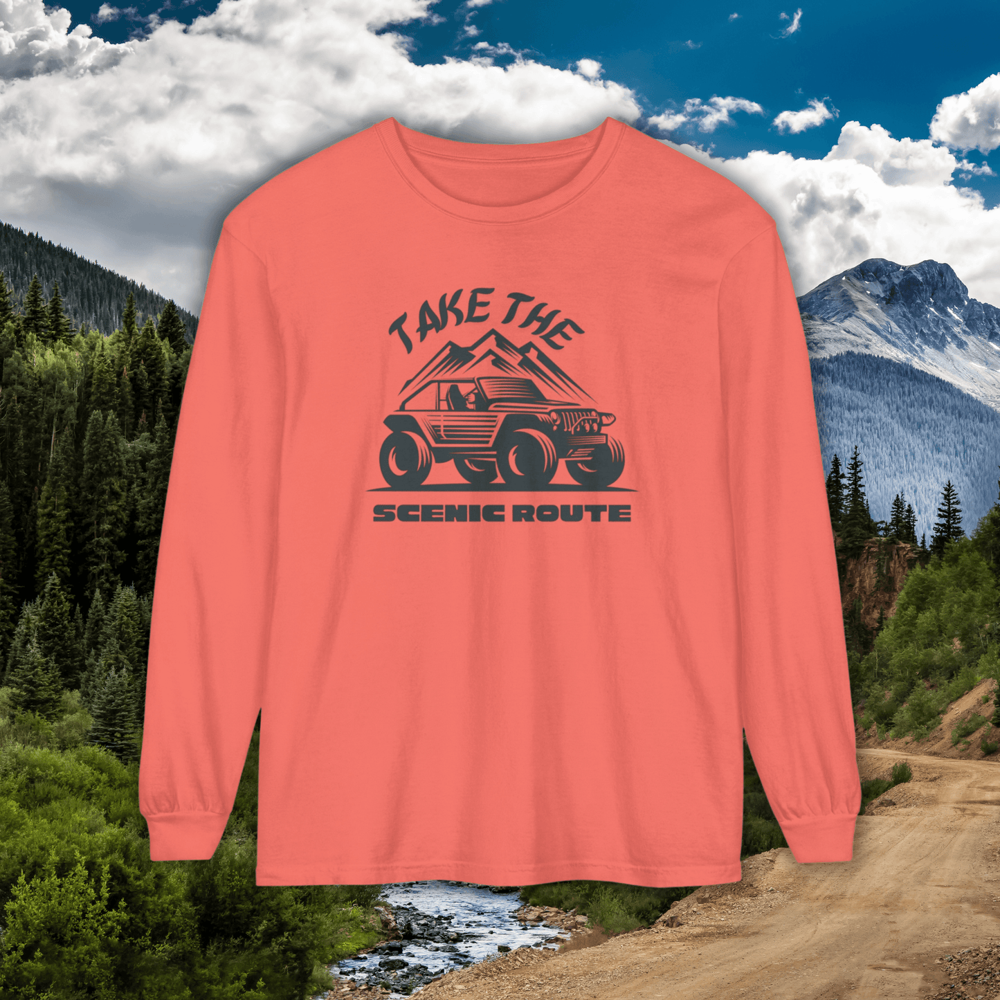 Comfort Colors Long Sleeve T-Shirt | Garment-Dyed Cotton for Off-Road and Adventure Lovers - Joyful Moments Market