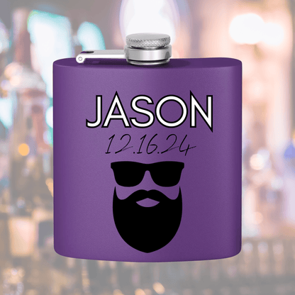 Personalized Stainless Steel Flask | Custom Groomsmen Gift with Stylish Design - Joyful Moments Market