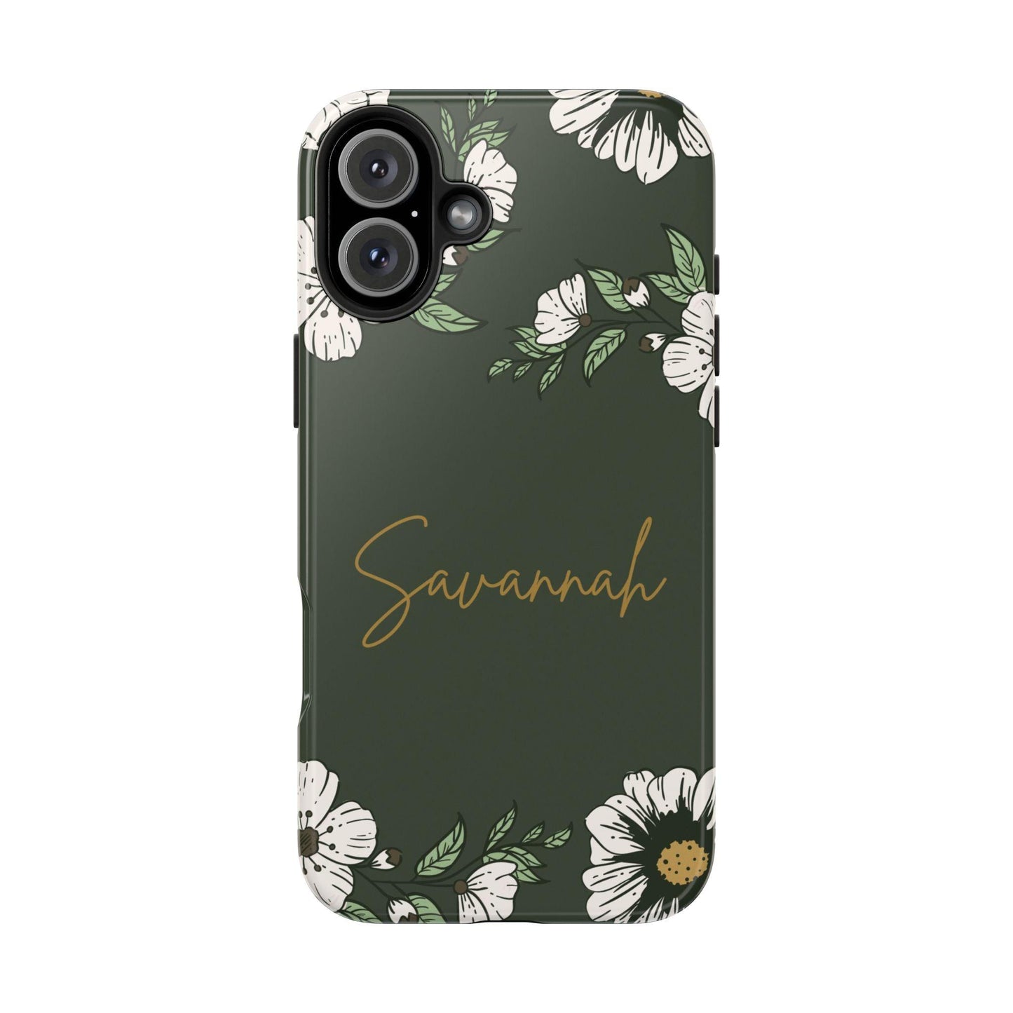 Personalized Floral Phone Case for iPhone and Samsung with Custom Name - Joyful Moments Market