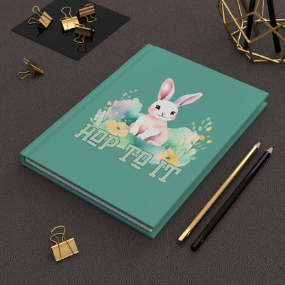 Hop to It Bunny Journal | Green Hardcover for Writing, Goal Setting, and Inspiration - Joyful Moments Market