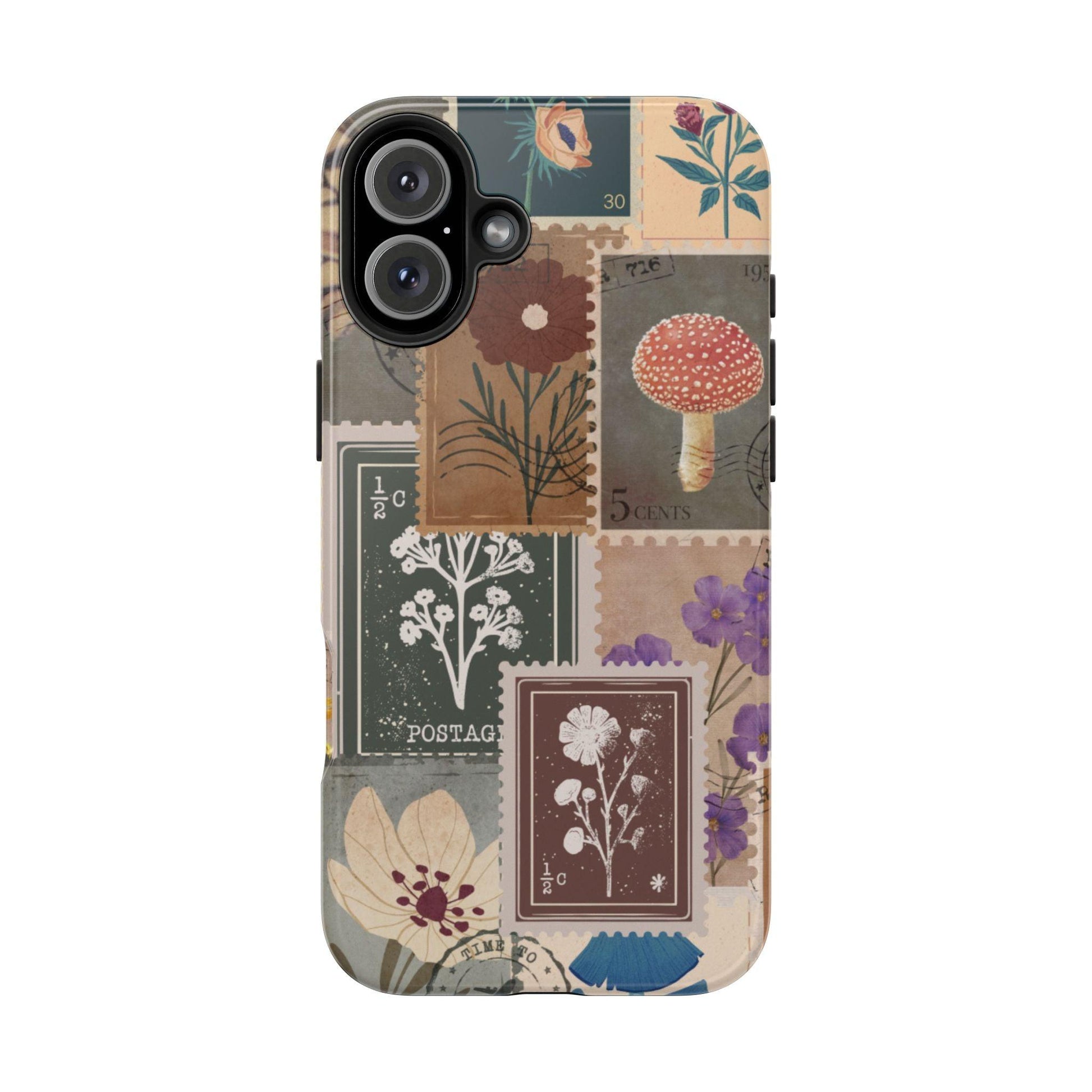 Antique Stamp Collage Phone Case | Vintage Travel Design for iPhone & Samsung - Joyful Moments Market