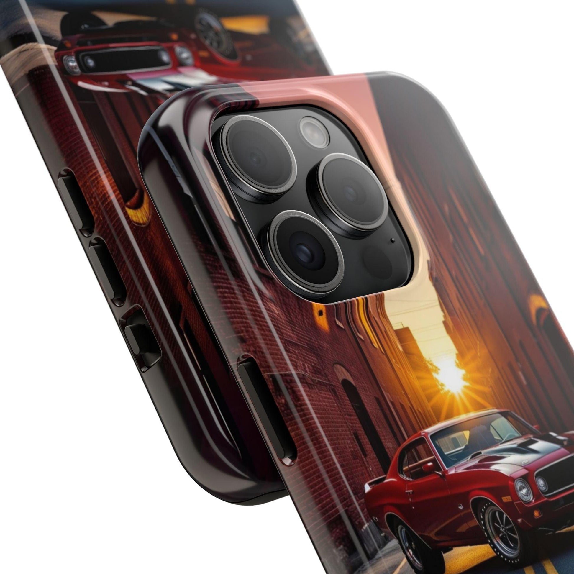 Cherry Red Muscle Car Phone Case | Drag Race Vibes for iPhone & Samsung - Joyful Moments Market